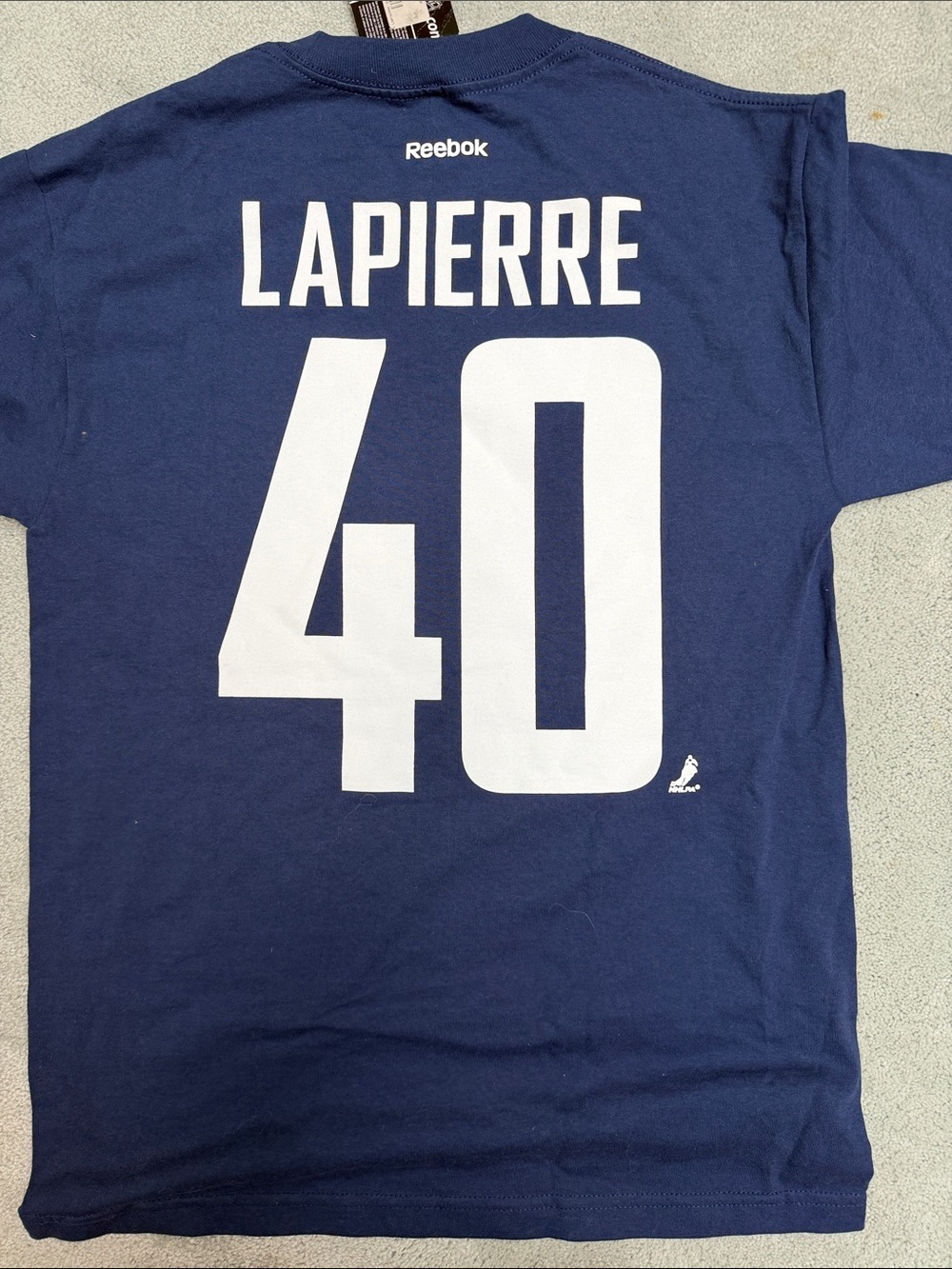 Vancouver Canucks Maxim Lapierre Navy Team Tee BNWT Medium